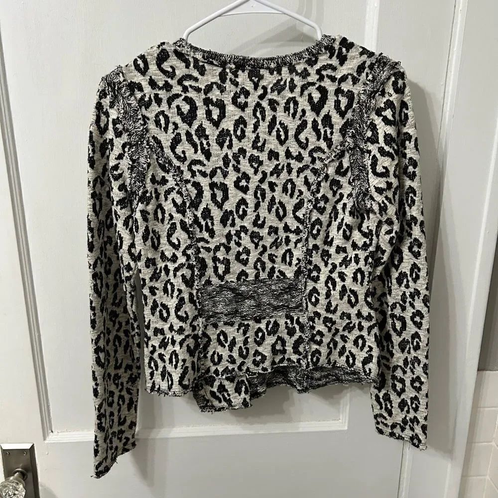 Leopard Print Cardigan Jacket - Picture 3 of 3
